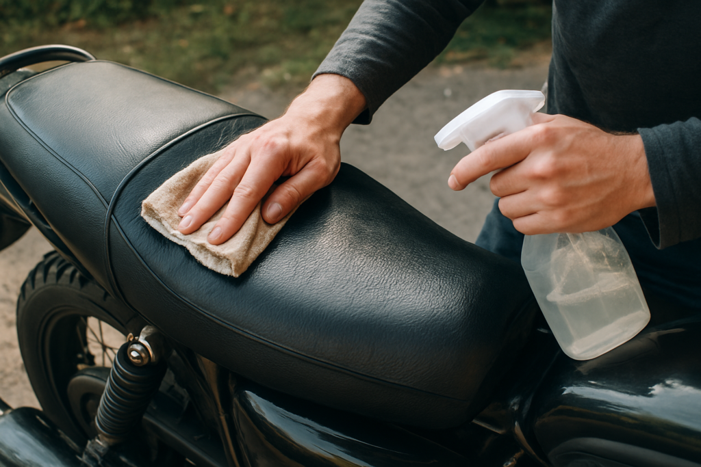 Guide complet pour nettoyer une selle de moto : méthodes et produits par type de matériau