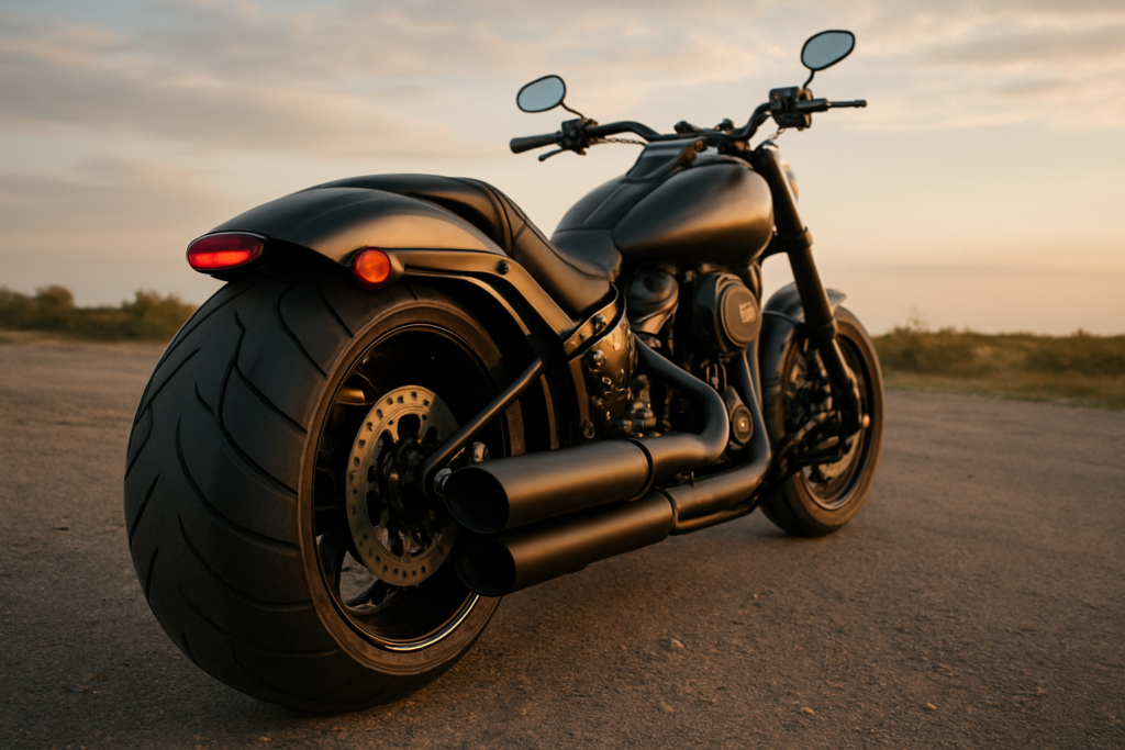Moto avec gros pneu arrière : les cruisers aux dimensions extrêmes et leurs caractéristiques